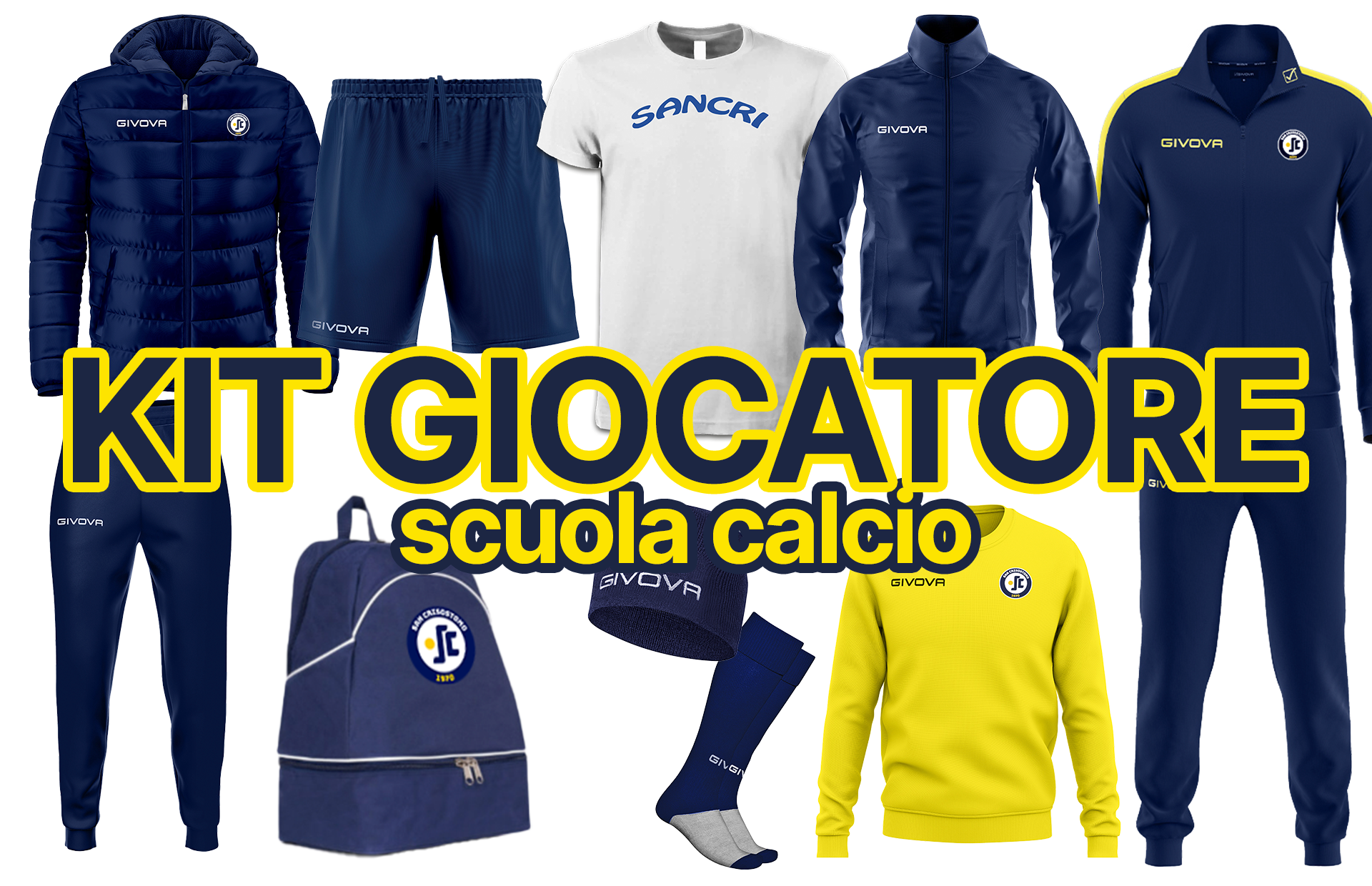 Kit Completo Giocatore SCUOLA CALCIO SAN CRISOSTOMO 2025/2026