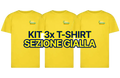 Kit 3x T-Shirt (Sezione Gialla) - SCUOLA CORNELIO