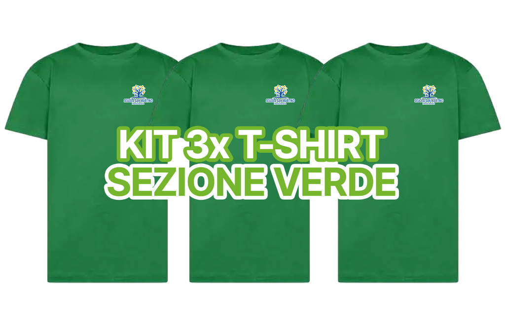 Kit 3x T-Shirt (Sezione Verde) - SCUOLA SAN MARTINO