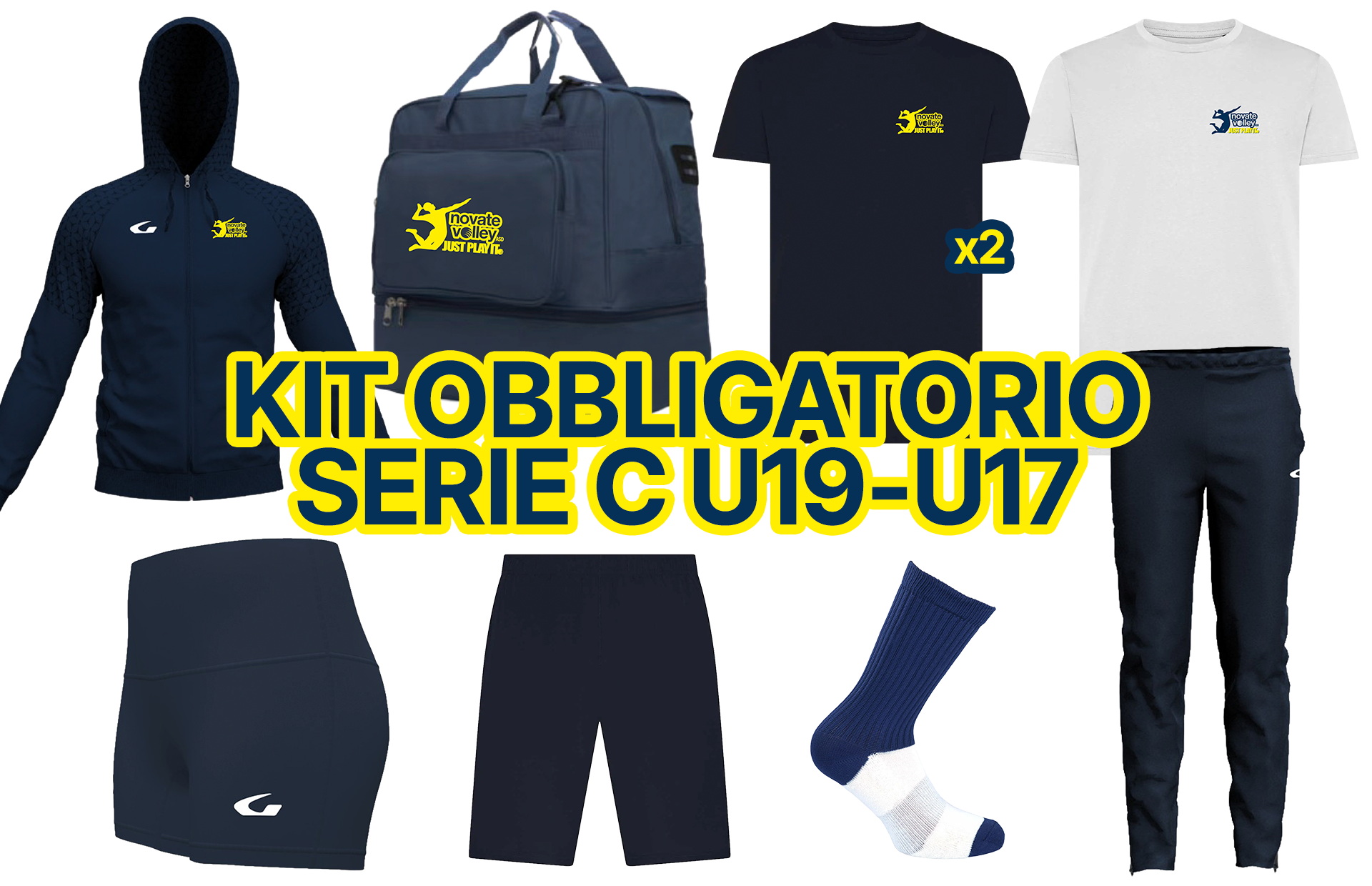Kit Obbligatorio Serie C U17-U19 NOVATE VOLLEY