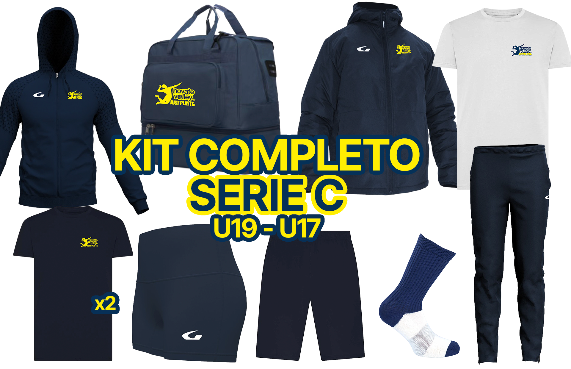 Kit Completo Serie C U17-U19 NOVATE VOLLEY