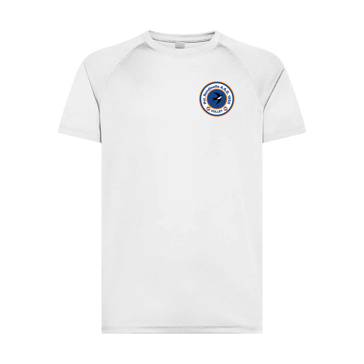 T-Shirt Allenamento Tecnico Bianca RONDINELLA VOLLEY